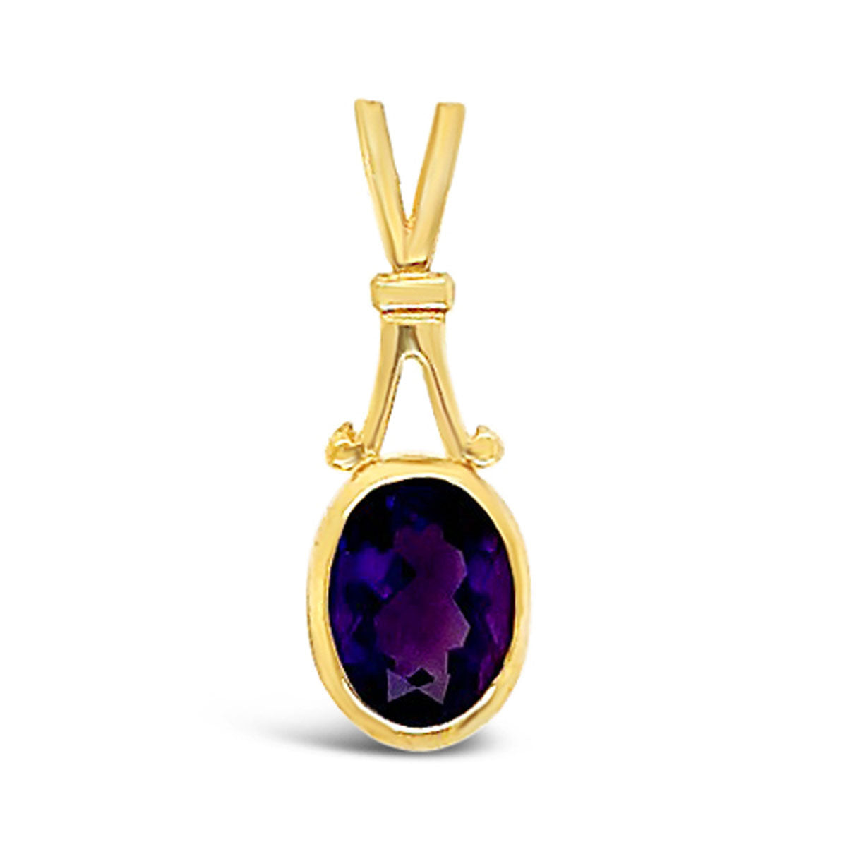 Oval Solitaire Pendant