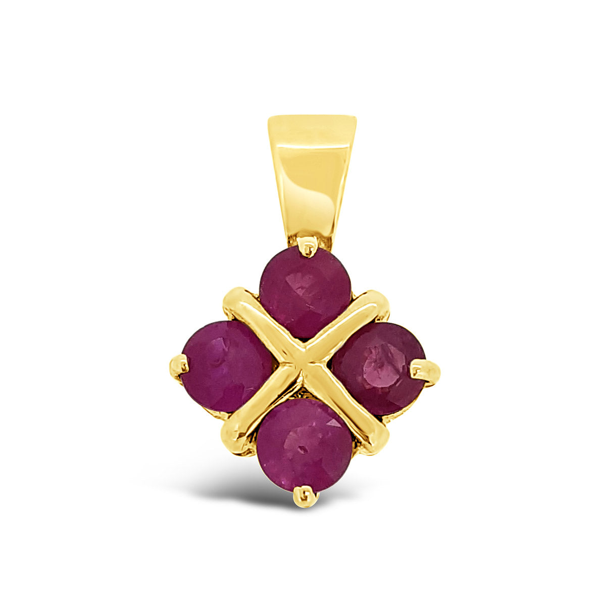 Four Stone Cluster Pendant